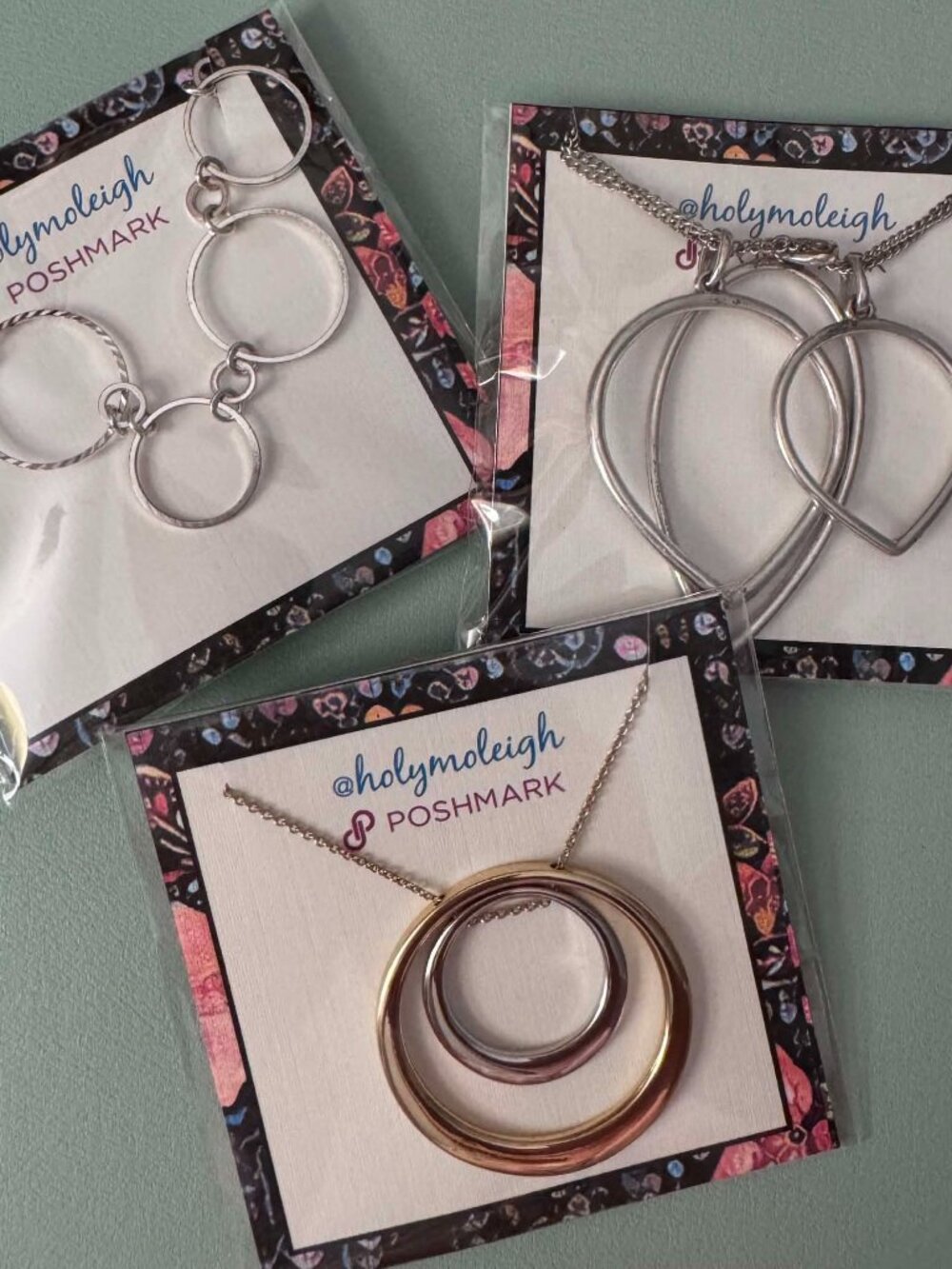 Lot of Silver and Gold Abstract Jewelry (Lucky Brand and Ann Taylor)